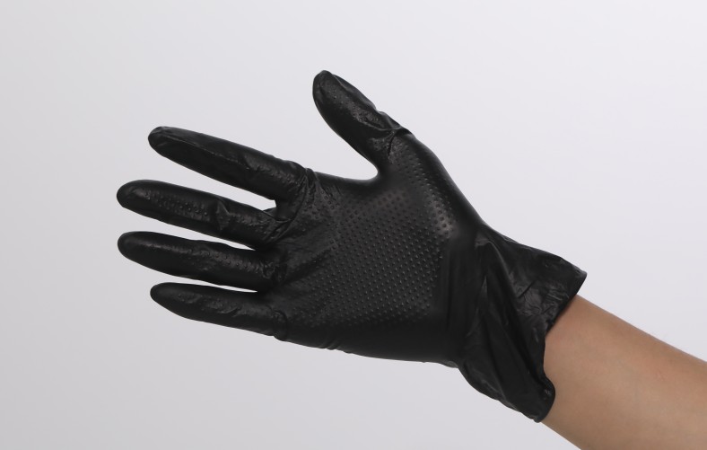 Heavy Duty Nitrile Diamond Grip Gloves 