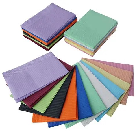 Disposable 3-Ply Waterproof Patient Bibs / Salon Bibs